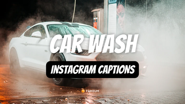 Car Wash Captions for Instagram